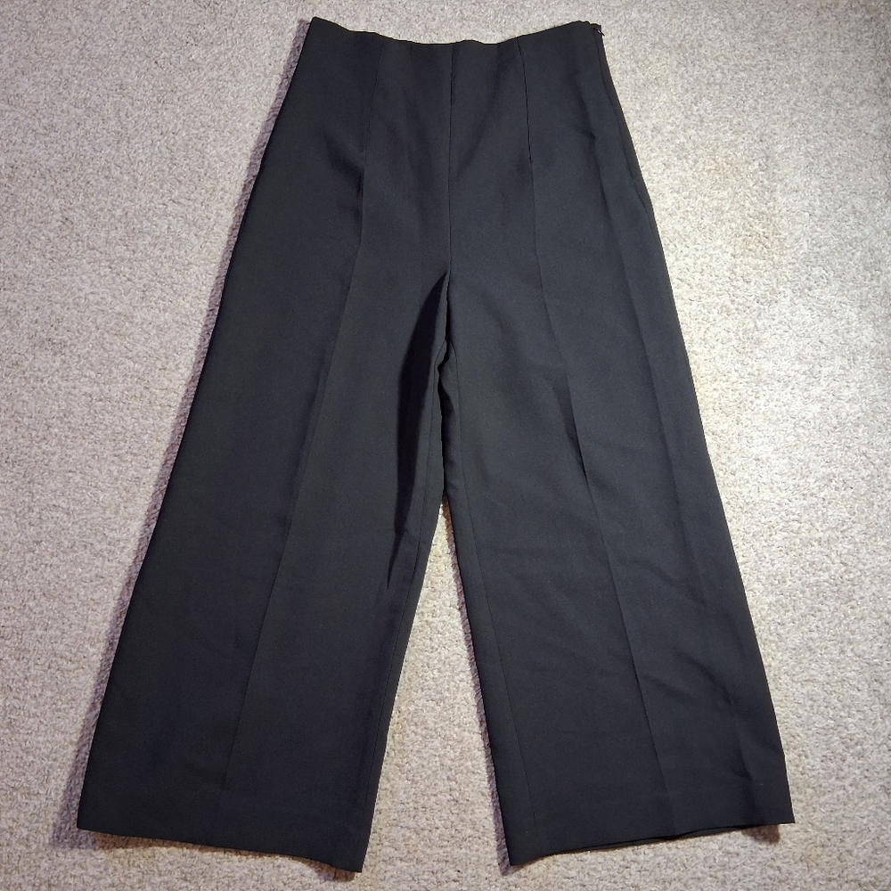 Women's Zara Pants Black Wide Leg High Rise